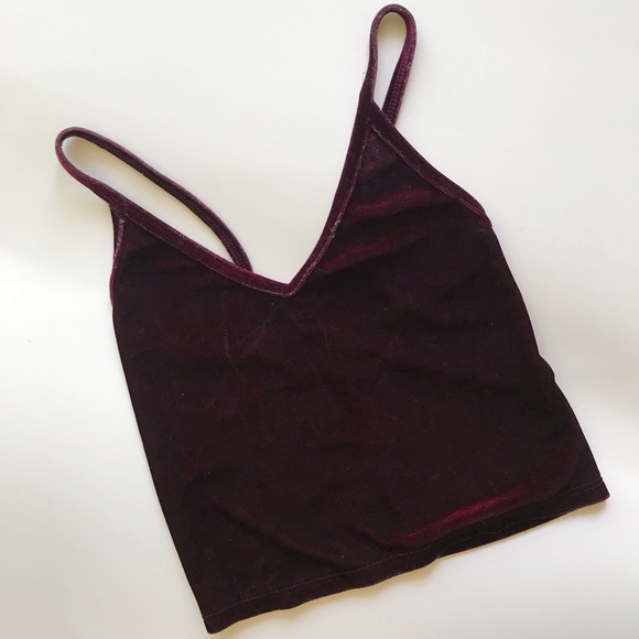 Brandy Melville - Velvet V Neck Cami - Picture 2 of 5